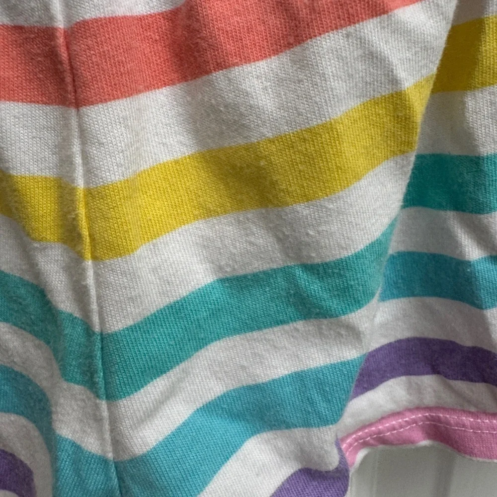 The Children's Place 18-24M Girls Rainbow Striped Soft Shorts